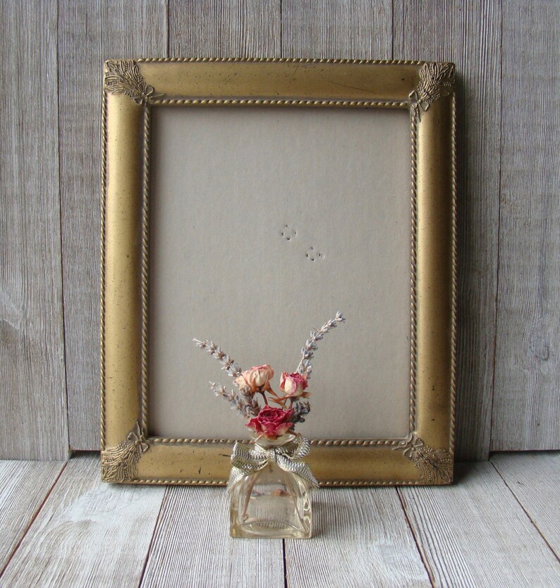 8 X 10 Gold Frame With Ornate Corners Etsy