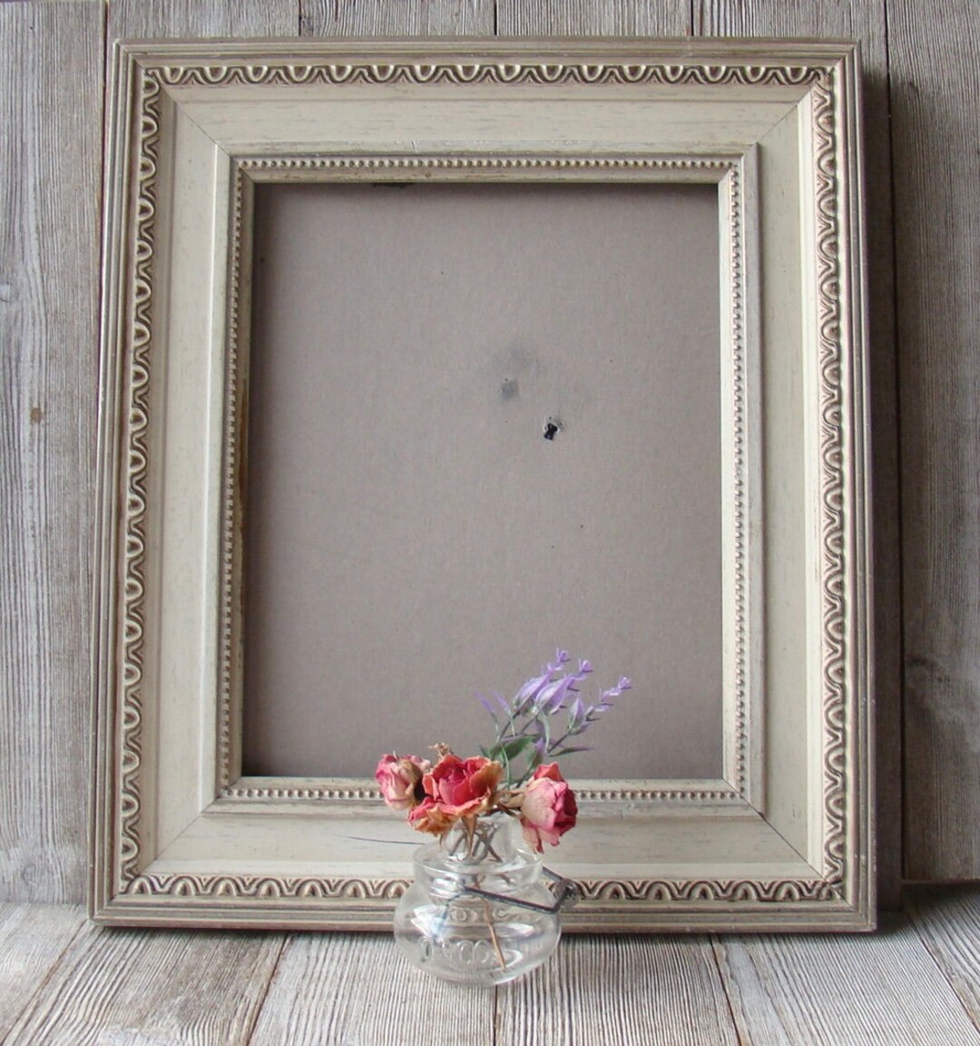 Ornate Photo Frame With Real Glass & White Mat – Sizes 8x10, 11x14, 12x16 – Wall Mountable