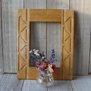 Unique Vintage 5 x 7 Birds Eye Maple Solid Wood Frame