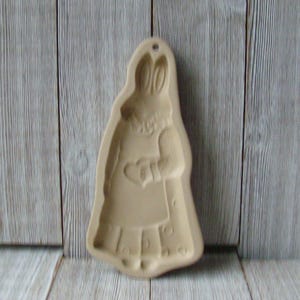 Vintage 1989 Brown Bag Cookie Art Bunny Rabbit Mold