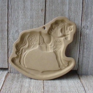 Cookie Mold Vintage 1984 Brown Bag Cookie Art Rocking Horse Mold