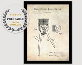 1905 Hair Clippers DIGITAL DOWNLOAD Vintage Barber 39 s scissors, Barbershop decor, Gift for hairdresser, Gift stylist, Hair salon decor