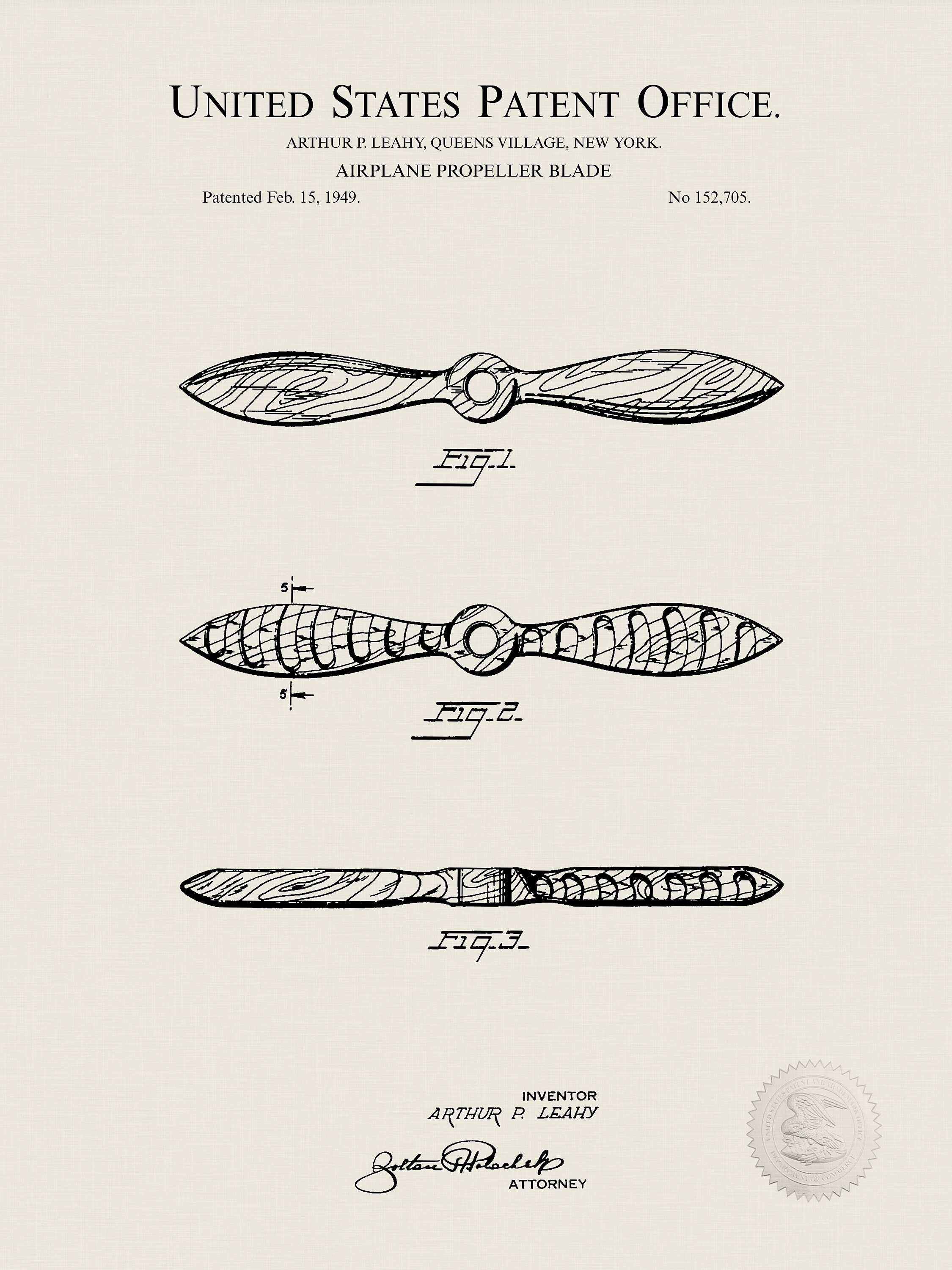 1949 AIRPLANE PROPELLER Digital Download Vintage | Etsy