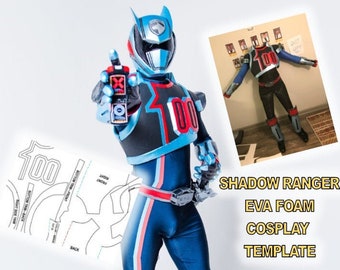 Armadura de espuma EVA Kruger SPD Dekamaster-Shadow Ranger (plantilla PDF) para cosplay (sin casco)