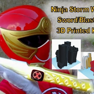 Ninja Storm Wind Zwaard/Blaster 3D Geprinte Kit