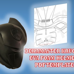 Kruger SPD Dekamaster-Shadow Ranger Eva Foam Helmet Pdf TEMPLATE for Cosplay