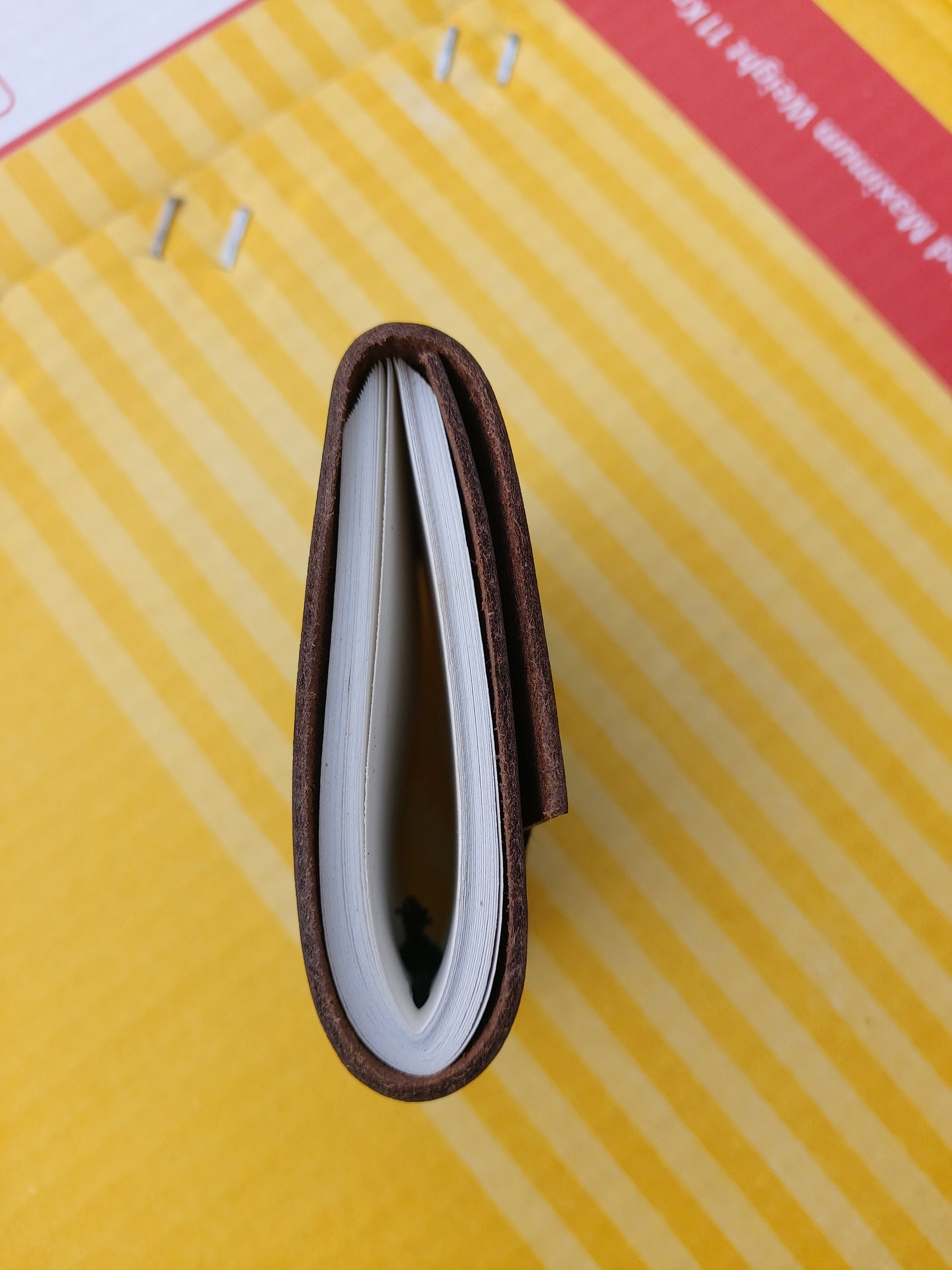 Leather small Pocket Journal Writing Notebook Bound Daily Etsy