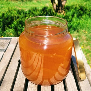 100% Pure Raw Honey In Glass 5 lbs image 2