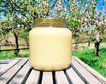 Creamed Raw Honey in Glass- 5 lbs