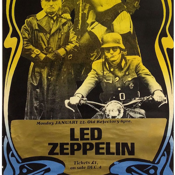Led Zeppelin Re-Print Vintage Concert Poster