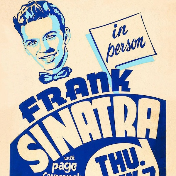 Frank Sinatra Re-Print Vintage Concert Poster