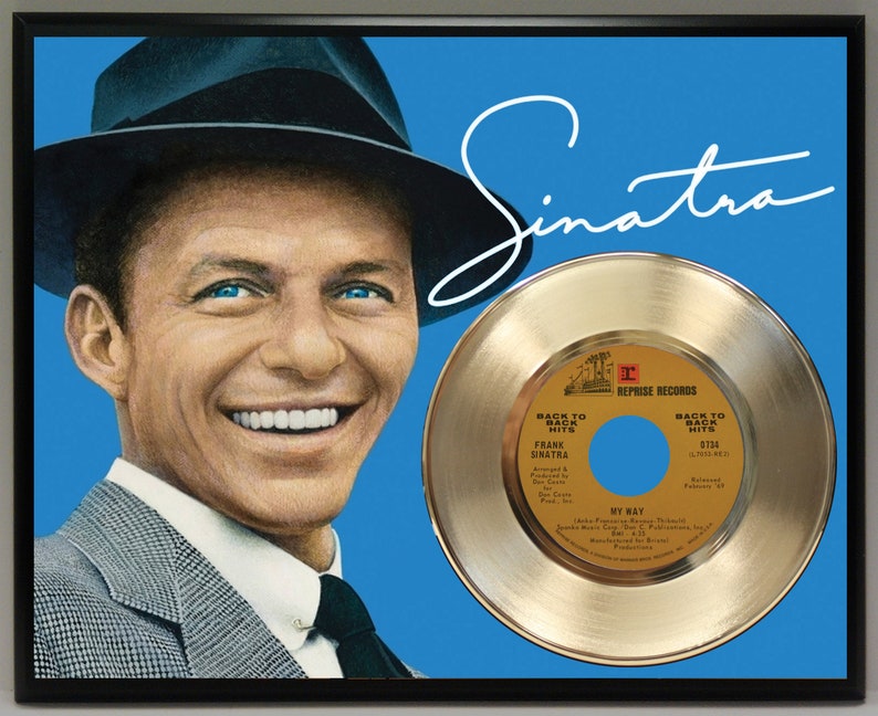 Frank Sinatra 45 Record Poster Art Music Memorabilia Display Etsy