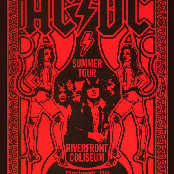 Vintage Acdc Poster - Etsy