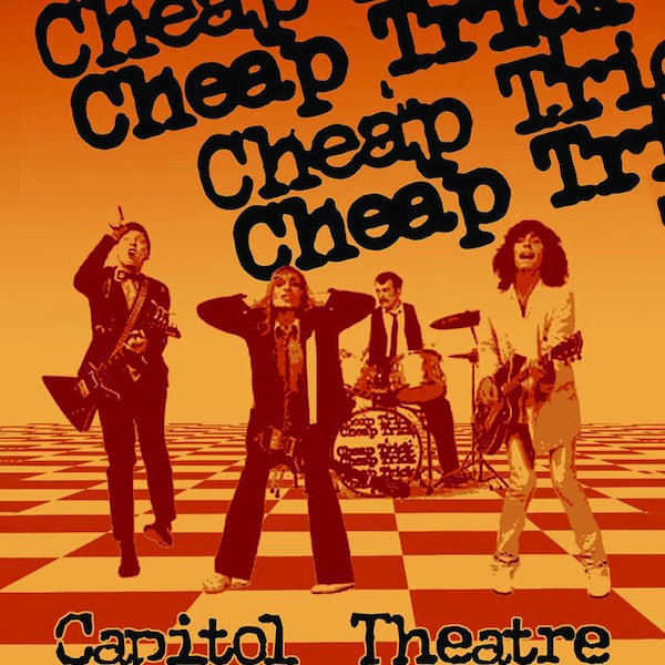 Cheap Trick Re-Print Vintage Concert Poster