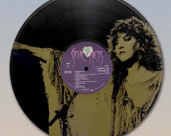 Stevie Nicks Wild Heart Laser Etched Record Wall Art.