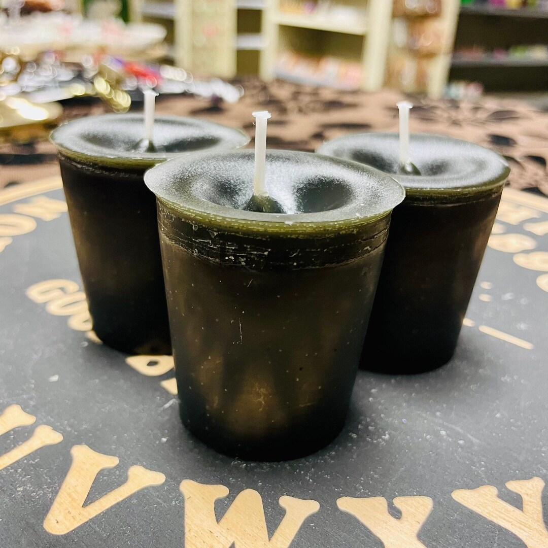 Witchs Brew Votive Spell Candle, Power Raising Candle, Black Votive Candle, Choose Size Etsy