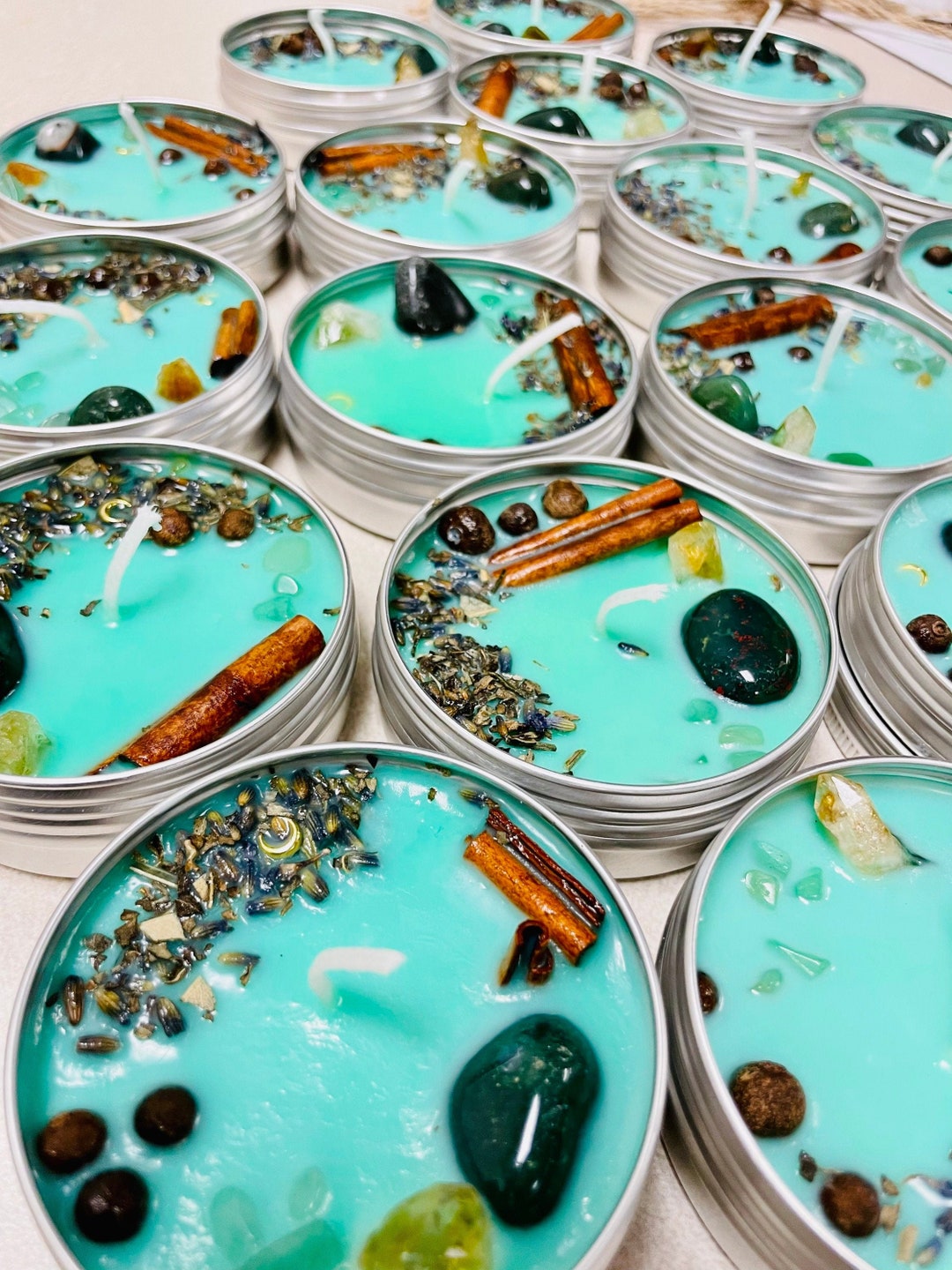 Attract Money Spell Candle Ritual Money Candle Container Etsy