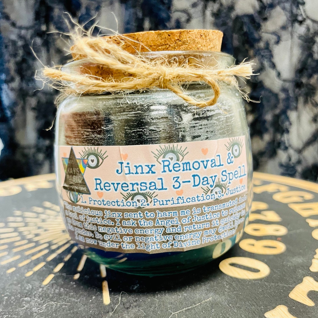 Jinx Removal and Reversal Spell Container Candle 3 Day Spell Etsy