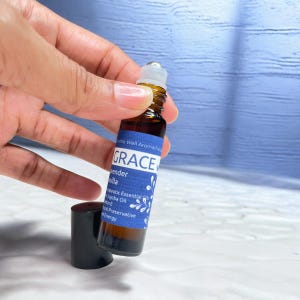 Essential Oil Roller - Aromatherapy Oils Calming Scent -  Vanilla Lavender Perfume Oil 10ml - Care Package for Mom, Holistic Gift