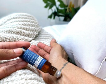 Roll-on de aromaterapia, perfume natural, mistura de óleos essenciais e aroma relaxante, presentes de autocuidado