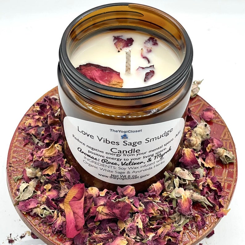 Alchemy Rose Soy Candle Flower Scented Candle Aromatherapy