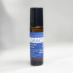 Care Package for Mom - Calming Scent - Lavender Vanilla Scent Perfume Oil 10ml Roller– Aromatherapy Essential Oil Roller – Intention Gift