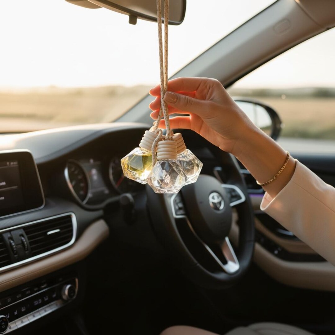 Refillable Hanging Car Diffusers - Natural Air Freshener Long Lasting ...