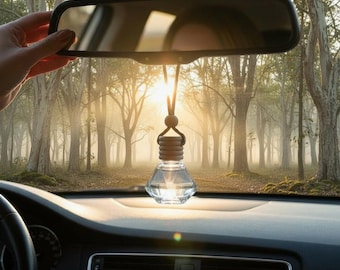 Diffuseur pour voiture, Désodorisant parfumé au musc et au bois de santal, Breloque pour rétroviseur de voiture suspendu