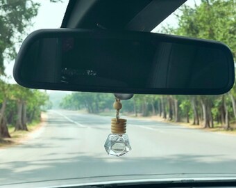 Car Diffuser Sandalwood Musk – Natural Essential Oil Car Air Freshener | Refillable Diffuser | Long Lasting Fragrance for Car