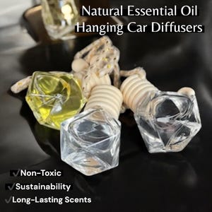 Freshie Aromatherapy Car Diffuser - Natural Essential Oil Air Freshner - Gifts for Wellness - Car Charm Accessory