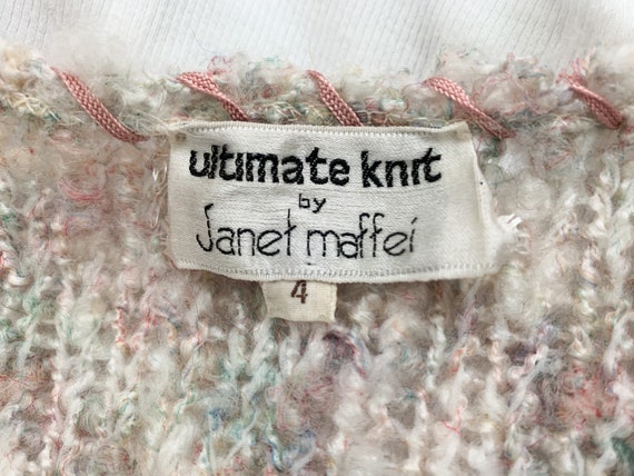 Vintage 80s Ultimate Knit by Janet Maffei Cardiga… - image 9