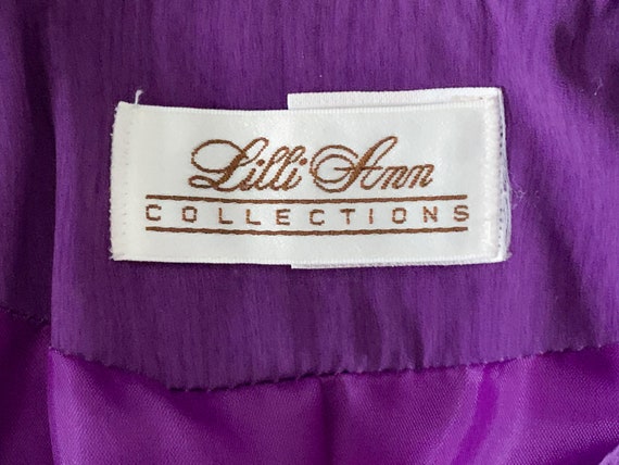 Vintage 90s Lilli Ann Quilted Jacket - 1990s Stri… - image 8