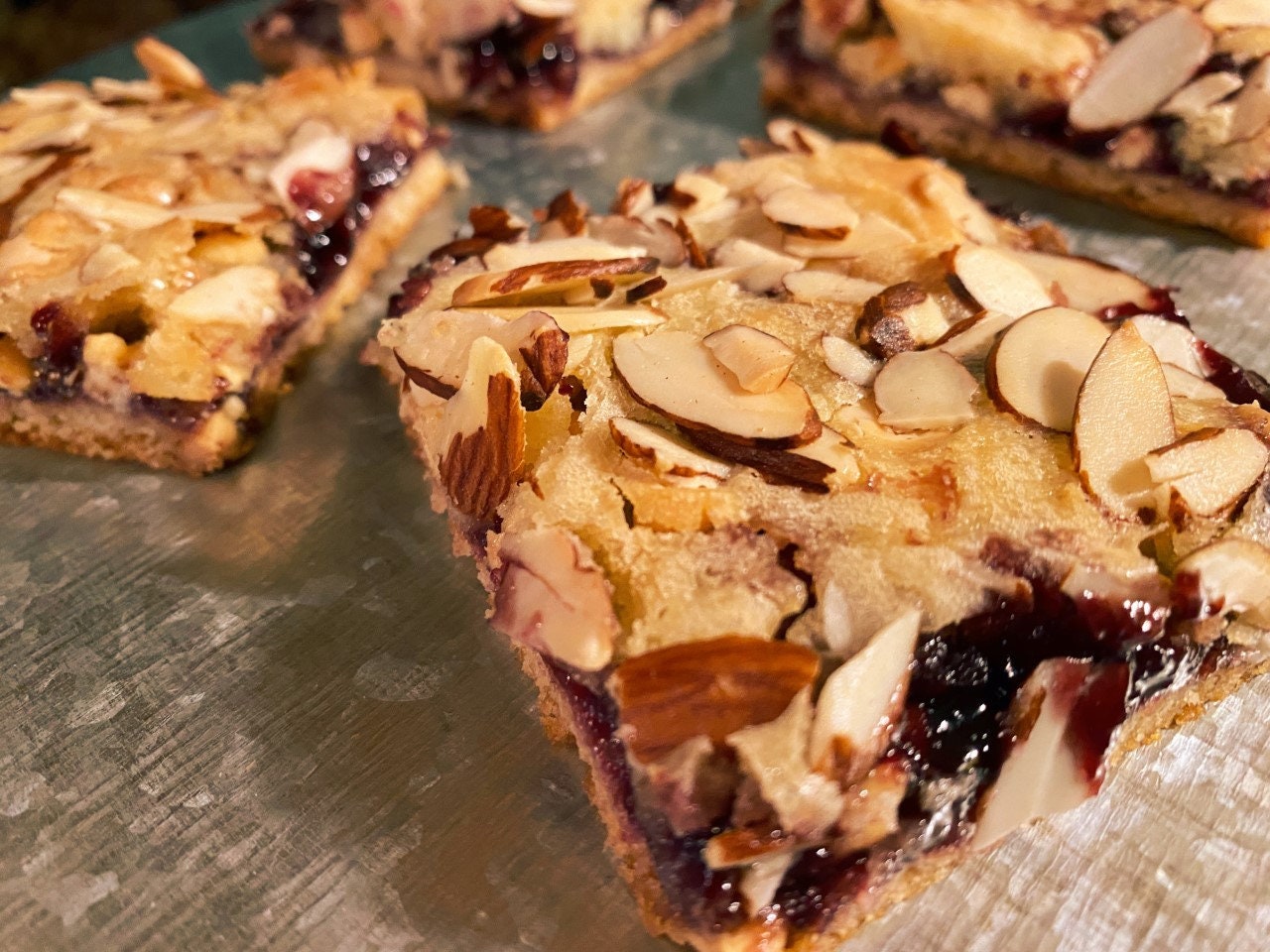 White Chocolate Almond Jam Bars Etsy