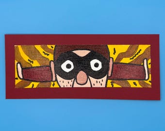 The Highwayman Mini Painting | Over the Garden Wall Fan Art Acrylic (3x7)