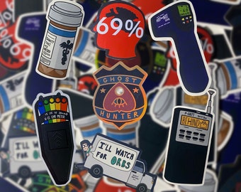 Phasmophobia ghost hunting stickers | sticker pack