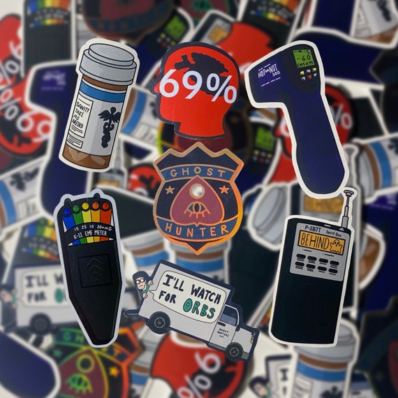 Phasmophobia ghost hunting stickers | sticker pack