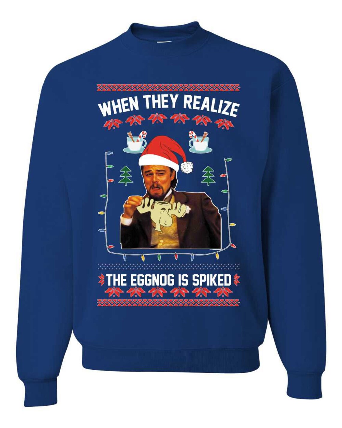 Leonardo Meme Ugly Christmas Sweater Funny Graphic Xmas Etsy