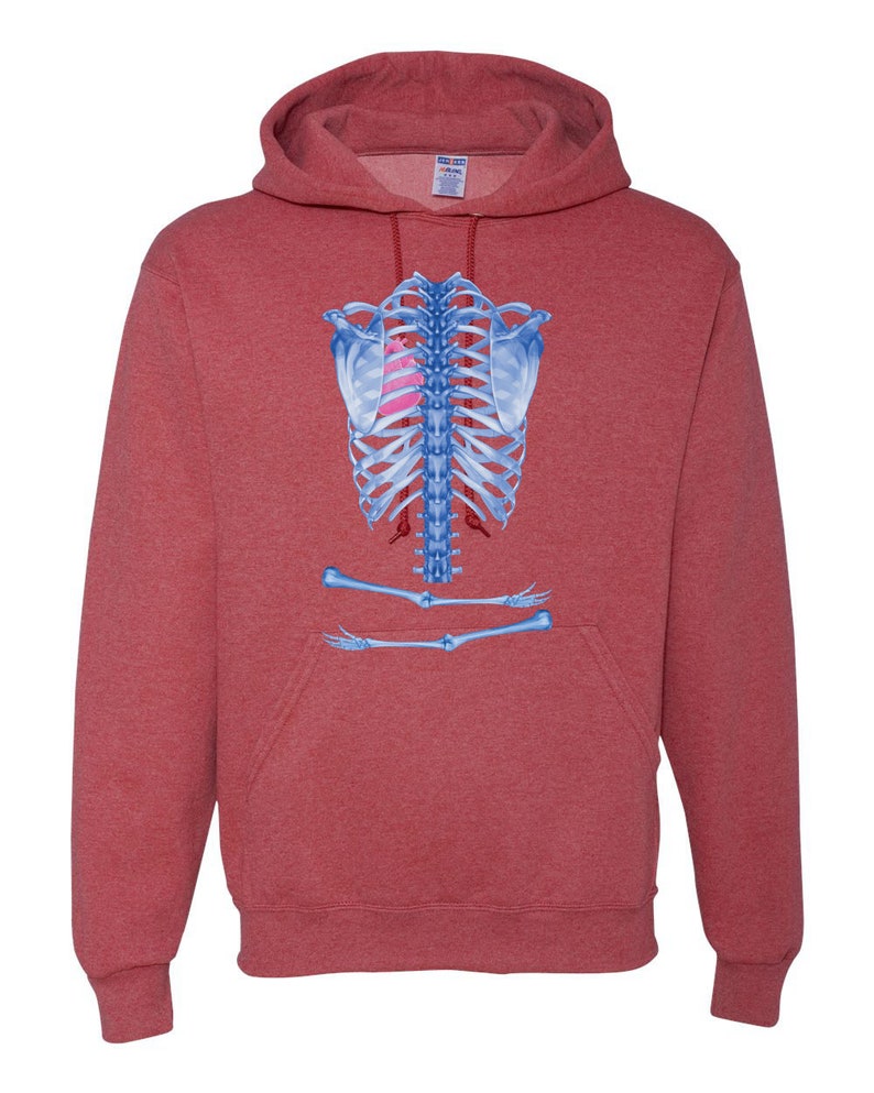 skeleton jacket with heart