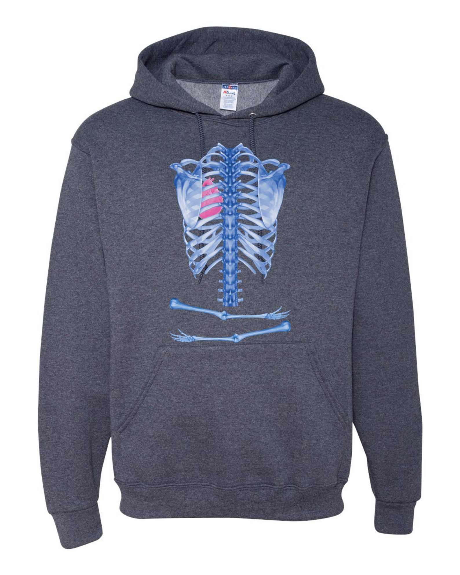 skeleton jacket with heart