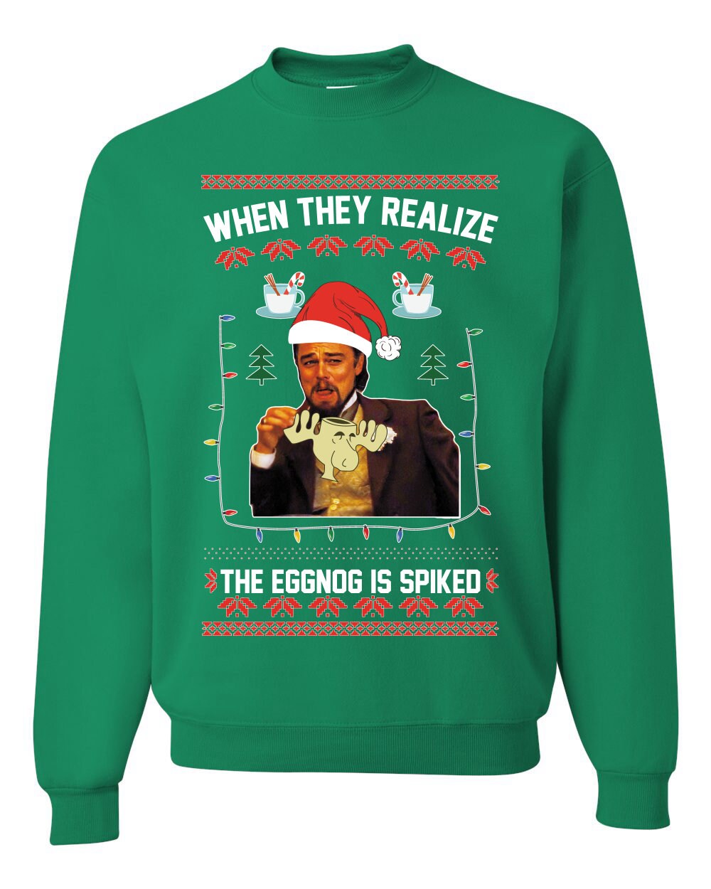 Leonardo Meme Ugly Christmas Sweater Funny Graphic Xmas | Etsy