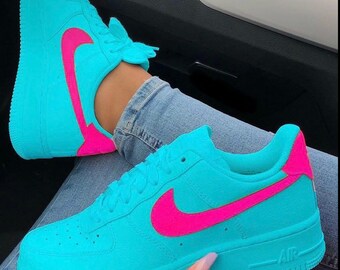 hot pink nike air force ones