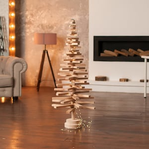 Christmas tree wood, height 120 cm, 48 inch, artificial wooden xmas tree, small christmas tree, outdoor tree, alternative tree, eco friendly