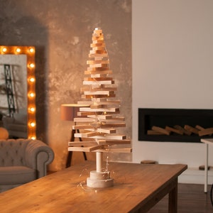 Wood Christmas tree, height 90 cm, 36 inch, wooden safe tree, christmas mini tree, tree for a gift, big xmas tree, tall tree, pallet tree