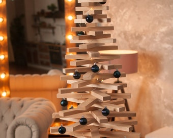 Christmas Ornament 180cm Tree, Mini Trees Decor, Large Wooden Christmas Tree, Holiday Ideas