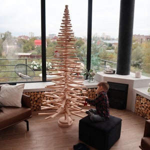 Christmas Decorations Driftwood Tree, 83 Inch Wooden Tree, Xmas Decor, Driftwood Christmas Tree, Holiday Gift, 210 cm Tall