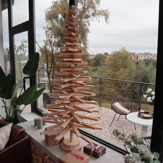 X Large Futuristic Wooden Christmas Tree 2025-2026