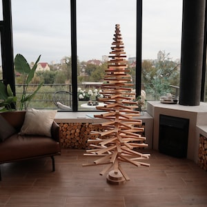 Medium Wooden Tree, Christmas Gift Tree, Large 35.4-94.5 in Tree, Small Festive Decor, Wooden Christmas Decor