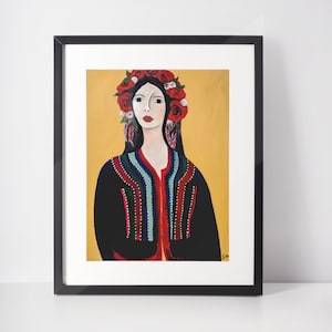 Fine Art Print of painting, Boho art print, Art Print of original, print, original work, handmade, art print, wall decor, wall art, decor