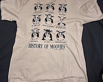 Vintage 80's Wisconsin's Laughing Stock Cow T Shirt M - Etsy