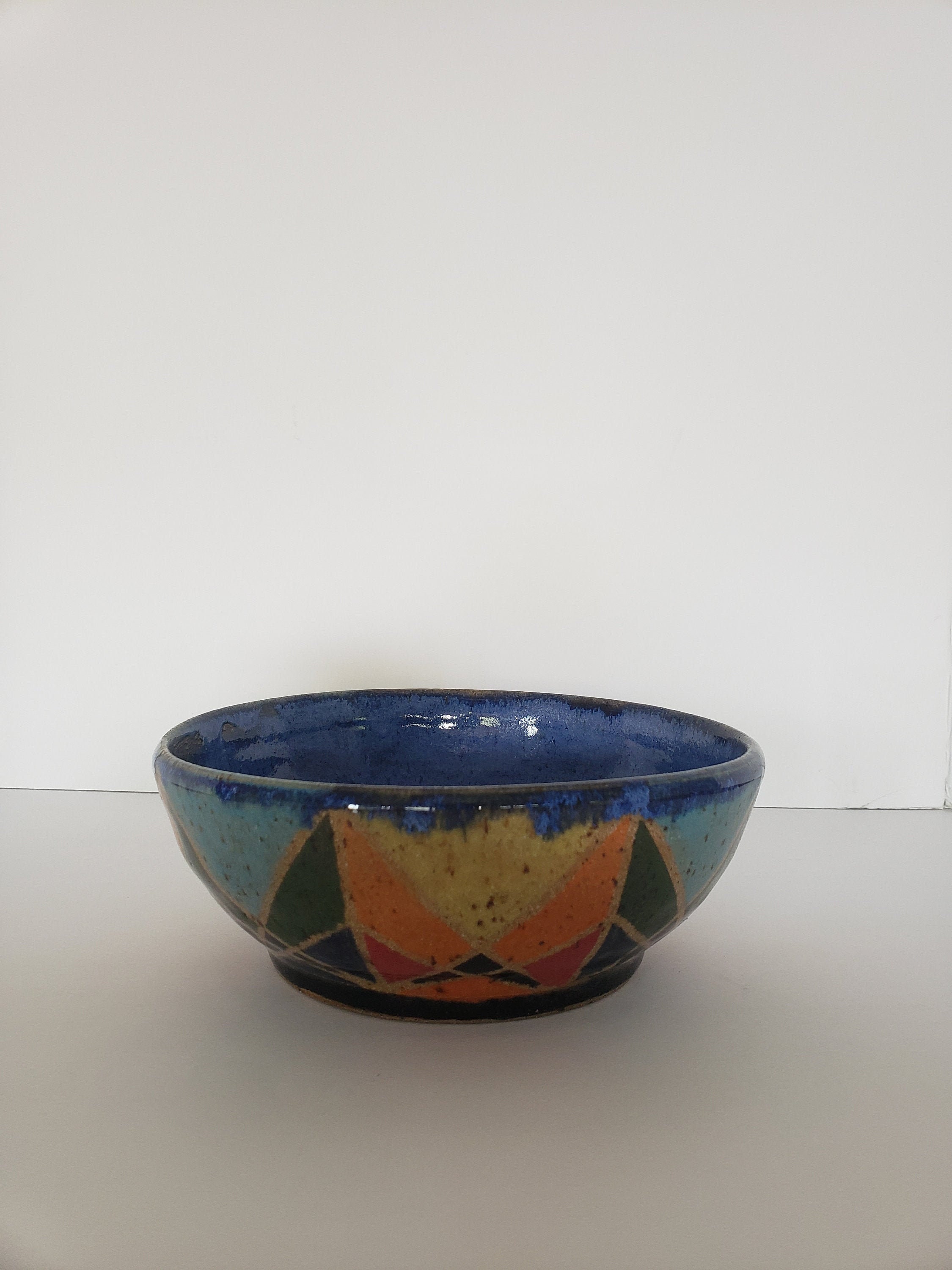 Stained Glass Inspired Bowl Etsy